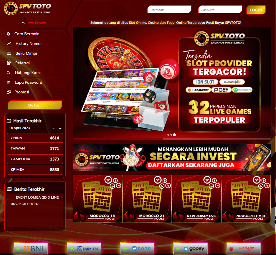 SPVTOTO - Situs Togel Online 24 Jam 100% Aman dan Terpercaya